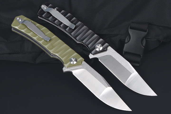 Hunter no logo D2 blade and G10 handle hunting folding knife UD407670